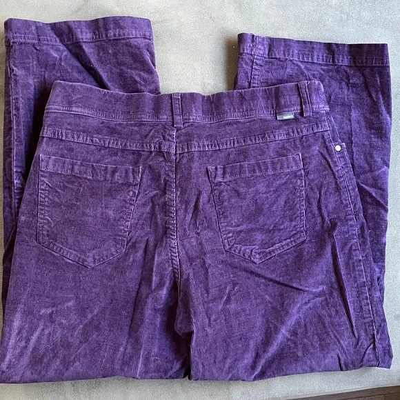 Toad & Co “Karuna” Corduroy Wide Legged Pant Size 10 Purple - Picture 4 of 7